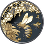 Niue 2025 $1 Honey Bee 1oz Silver Gilded Black Proof Coin Reverse