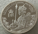 Tokelau 2017 $10 Queen Elizabeth II Longest Reigning Monarch .500 Silver Prooflike Coin