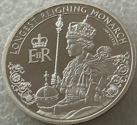 Tokelau 2017 $10 Queen Elizabeth II Longest Reigning Monarch .500 Silver Prooflike Coin