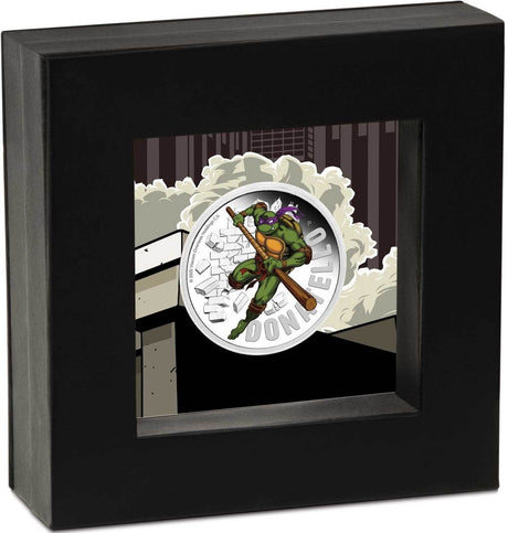 Tuvalu 2025 $1 Teenage Mutant Ninja Turtles - Donatello 1oz .9999 Silver Proof Coloured Coin PERTH MINT