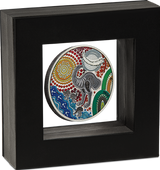 Australia 2025 $2 Emu Utingat 2oz .9999 Silver Coloured Antiqued Coin PERTH MINT