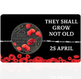 Solomon Islands 2026 50 Cents They Shall Grow Not Old Limited Edition Red Poppy Card Front