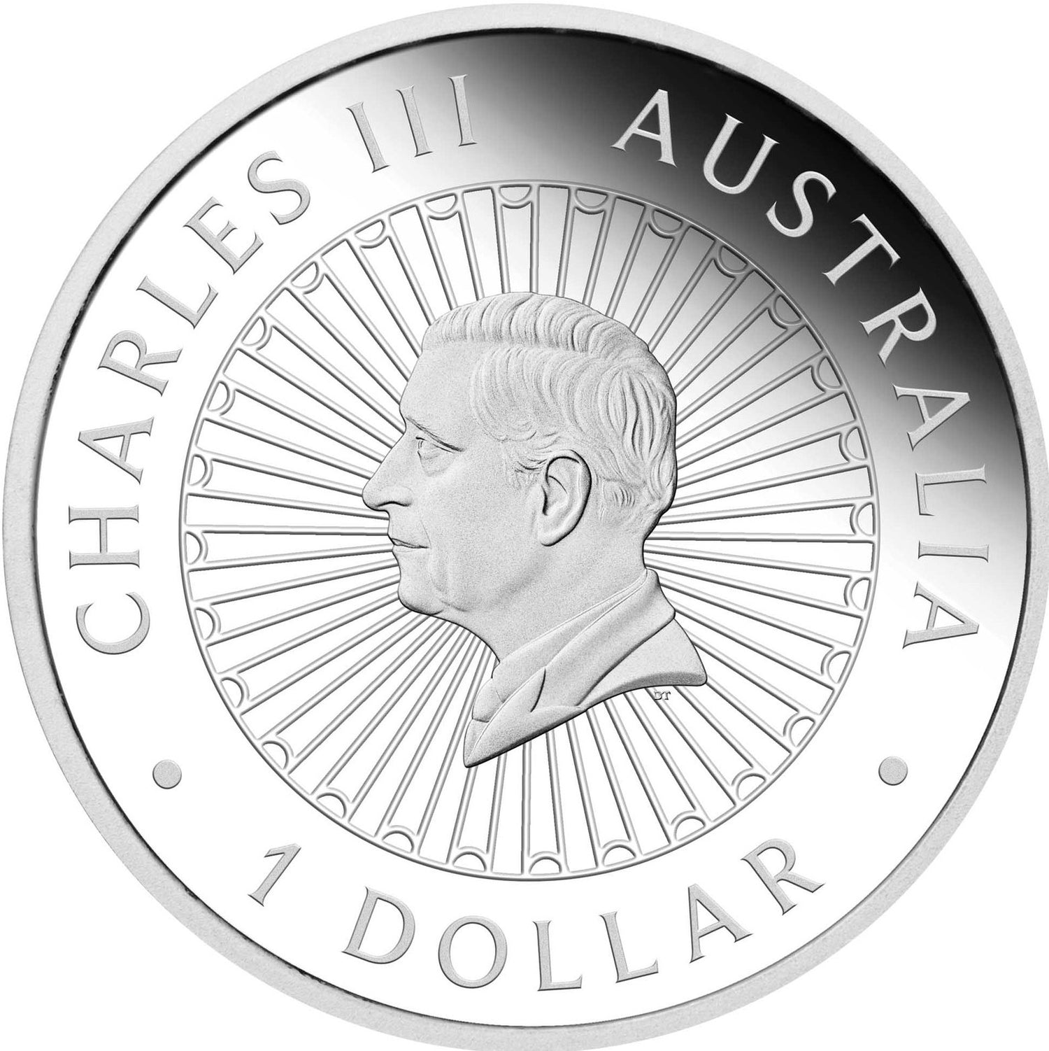 Australia 2026 $1 Lunar Year of the Horse - Opal 1oz .9999 Silver Proof Coin Obverse