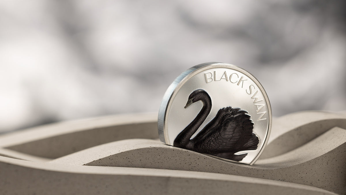 Cook Islands 2023  $10 Black Swan 2oz Silver High Relief Coin  CIT Smartminting®