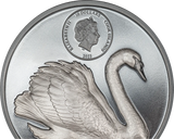 Cook Islands 2023  $10 Black Swan 2oz Silver High Relief Coin  CIT Smartminting®