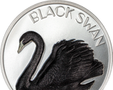 Cook Islands 2023  $10 Black Swan 2oz Silver High Relief Coin  CIT Smartminting®