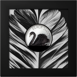 Cook Islands 2023  $10 Black Swan 2oz Silver High Relief Coin  CIT Smartminting®