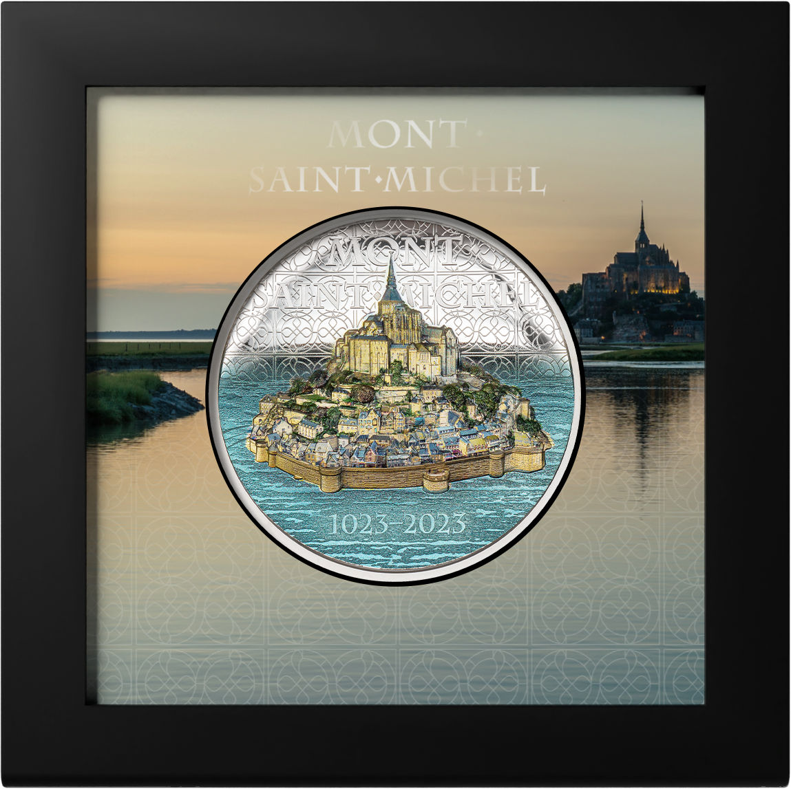 Cook Islands 2023 $25 Mont-Saint-Michel 5oz .999 Silver Coin CIT Smartminting®