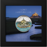Cook Islands 2023 $10 Mont-Saint-Michel 2oz .999 Silver Coin CIT Smartminting®