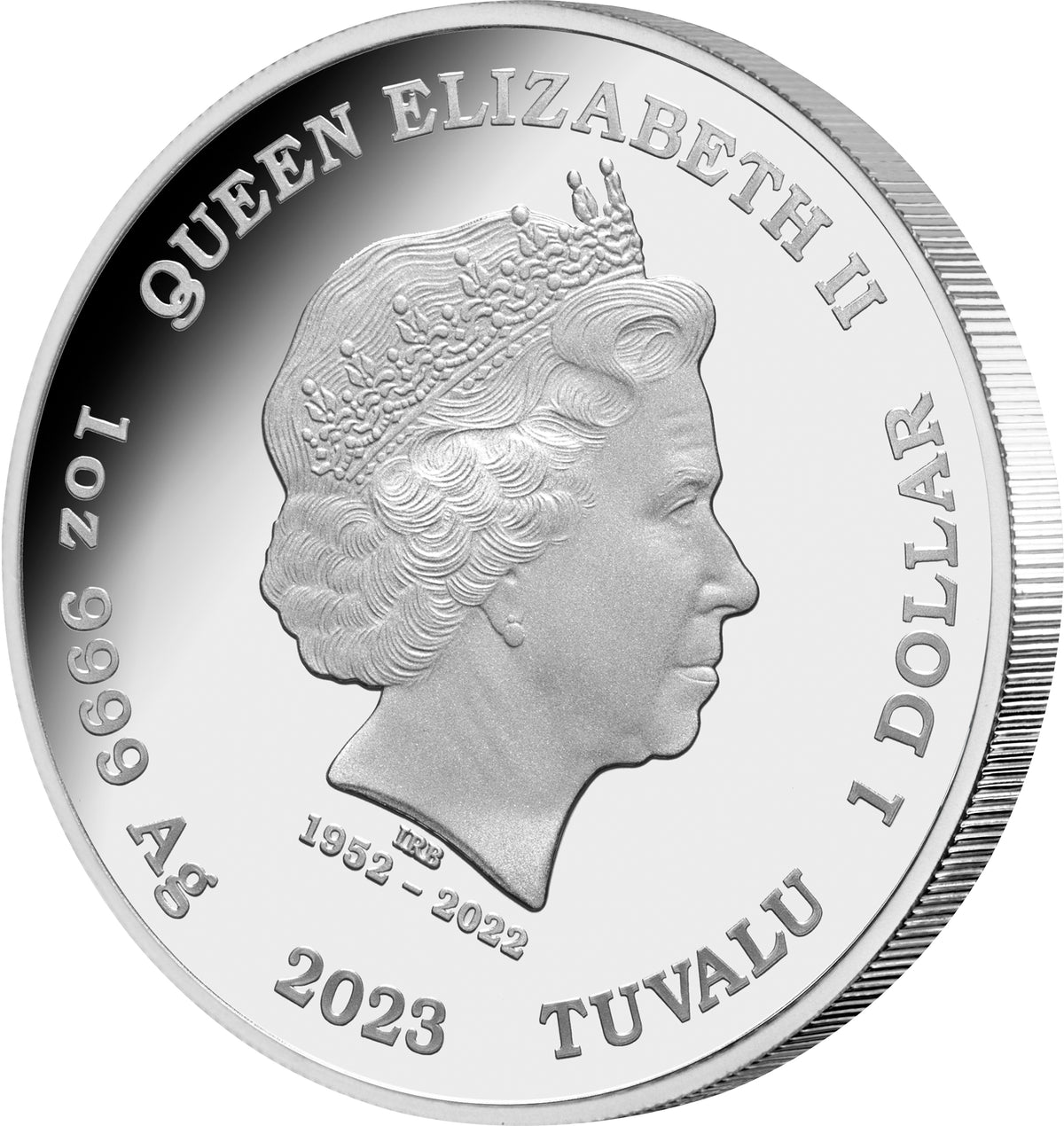 Tuvalu 2023 $1 Deadly & Dangerous  Tiger Shark 1oz .9999 Silver Proof Coin Perth Mint