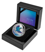 Niue 2023 $1 Azure Kingfisher 1oz .999 Silver Proof Coin Certificate # 999