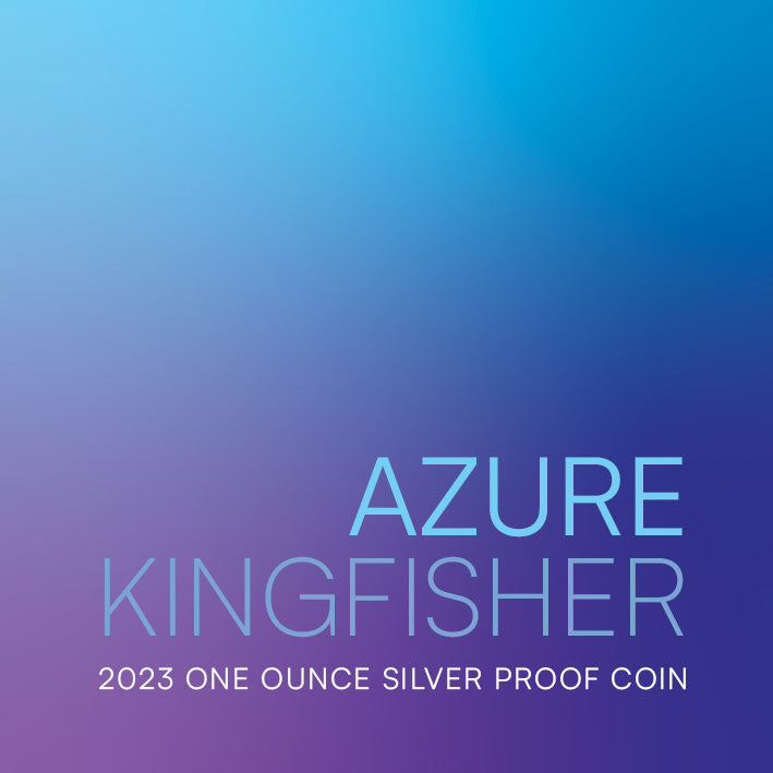Niue 2023 $1 Azure Kingfisher 1oz .999 Silver Proof Coin Certificate # 999