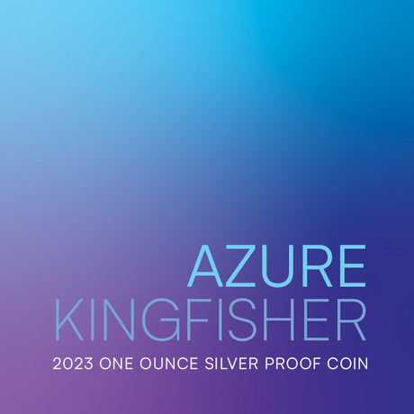Niue 2023 $1 Azure Kingfisher 1oz .999 Silver Proof Coin Certificate # 999