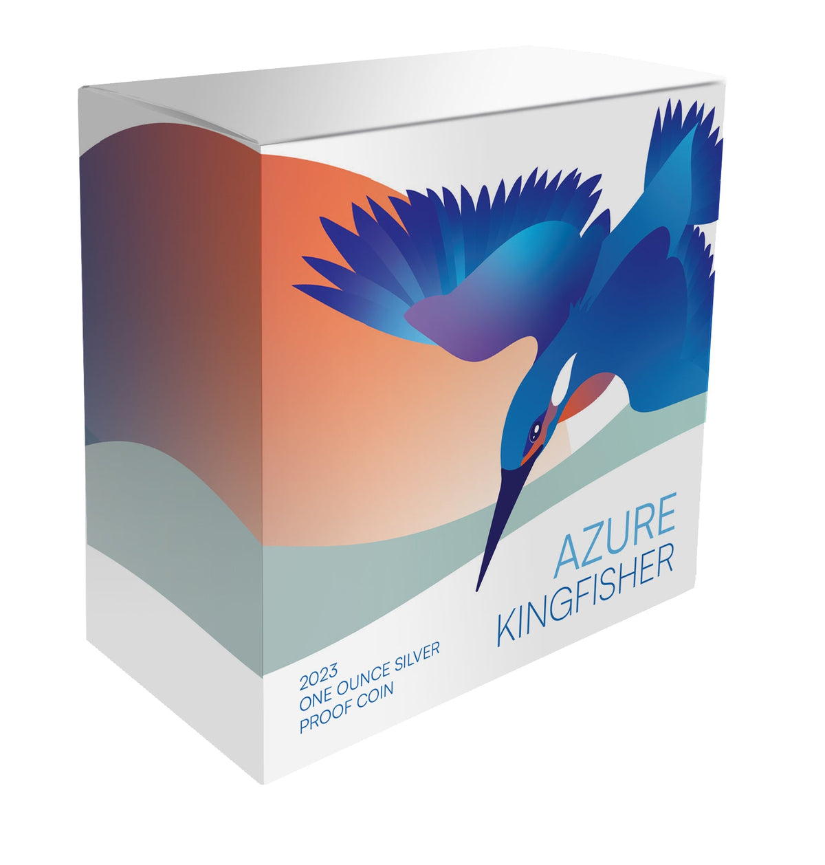 Niue 2023 $1 Azure Kingfisher 1oz .999 Silver Proof Coin Certificate # 999