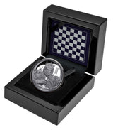 Niue 2023 $1 Chess King 1oz .999 Silver Black Proof Coin