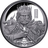 Niue 2023 $1 Chess King 1oz .999 Silver Black Proof Coin