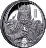 Niue 2023 $1 Chess King 1oz .999 Silver Black Proof Coin