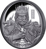 Niue 2023 $1 Chess King 1oz .999 Silver Black Proof Coin