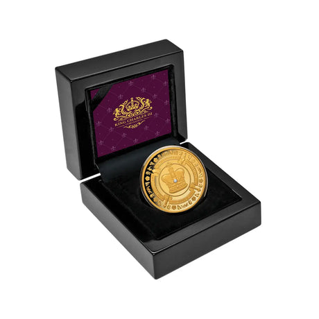 Niue 2023 $100 King Charles III Coronation 1oz .9999 Gold Proof with Diamond Low Mint 150