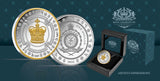 Niue 2023 $1 King Charles III Coronation Gold Plated 1oz Silver Proof Low Mint 1000 Certificate # 666