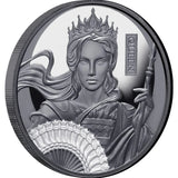 Niue 2025 $1 Chess Queen  1oz .999 Silver Black Proof Coin