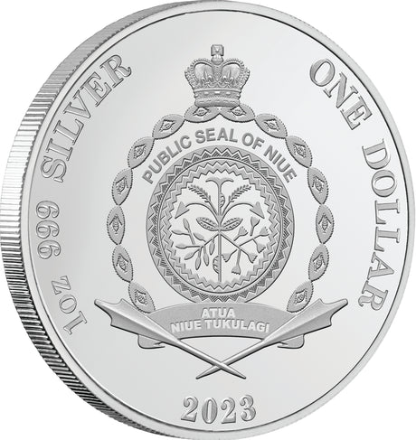 Niue 2023 $1 Major Mitchell’s Cockatoo 1oz .999 Silver Proof Coin
