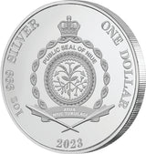 Niue 2023 $1 Major Mitchell’s Cockatoo 1oz .999 Silver Proof Coin