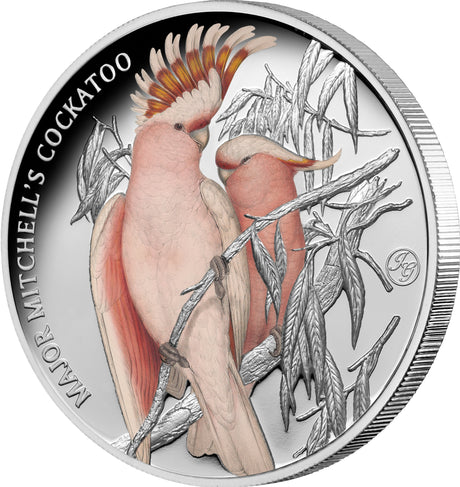 Niue 2023 $1 Major Mitchell’s Cockatoo 1oz .999 Silver Proof Coin