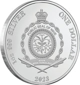 Niue 2023 $1 Great Australian Desert Rose Gold Plated 1oz .999 Silver Proof Coin