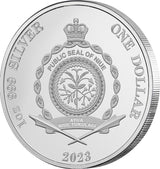 Niue 2023 $1 Great Australian Desert Rose Gold Plated 1oz .999 Silver Proof Coin
