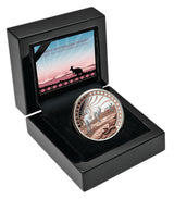 Niue 2023 $1 Great Australian Desert Rose Gold Plated 1oz .999 Silver Proof Coin