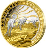 Niue 2023 $100 Great Australian Desert 1oz .9999 Gold Platinum Plated Proof Coin