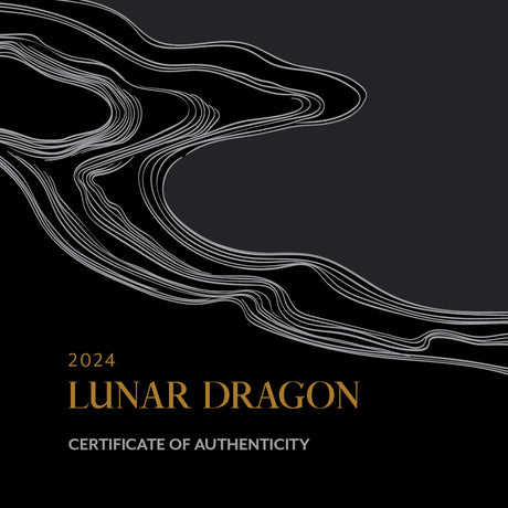 Niue 2024 $10 Lunar Double Dragon Gold Plated Black 5 oz Silver Proof Edge Numbered