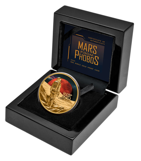 Niue 2024 $100 Mars from Phobos Gold 1oz .9999 Coloured Proof Coin