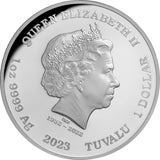 Tuvalu 2023 $1 Aurora Borealis 1oz Colour .9999 Silver Proof Perth Mint