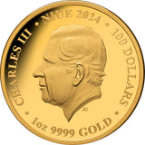 Niue 2024 $100 Siamese Fighting Fish Gold 1oz .9999 Coloured Proof Coin