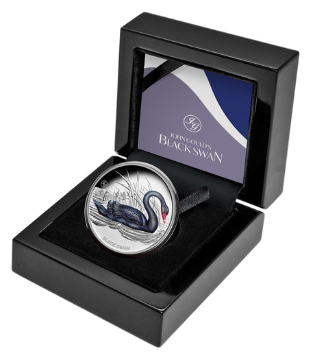 Niue 2024 $1 Black Swan 1oz 999 Silver Proof Coin