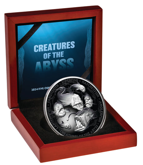 Niue 2024 $10 Creatures of the Abyss 5oz Silver Proof Coin