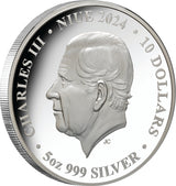 Niue 2024 $10 Creatures of the Abyss 5oz Silver Proof Coin