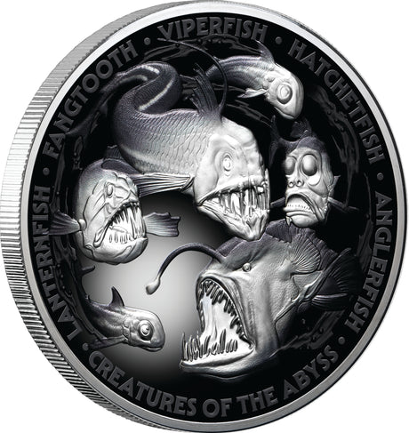 Niue 2024 $10 Creatures of the Abyss 5oz Silver Proof Coin