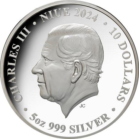 Niue 2024 $10 Creatures of the Abyss 5oz Silver Proof Coin