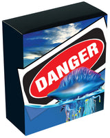 Tuvalu 2024 $1 Blue Bottle Deadly & Dangerous 1oz .9999 Silver Proof