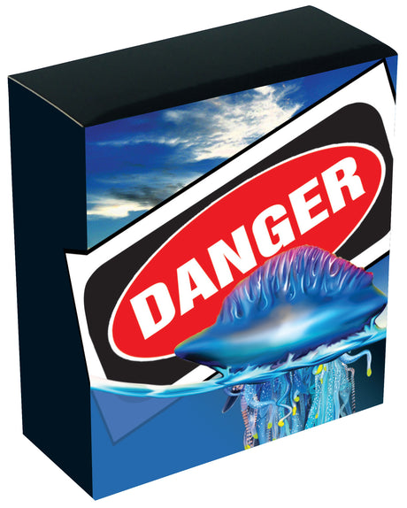Tuvalu 2024 $1 Blue Bottle Deadly & Dangerous 1oz .9999 Silver Proof
