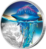 Tuvalu 2024 $1 Blue Bottle Deadly & Dangerous 1oz .9999 Silver Proof
