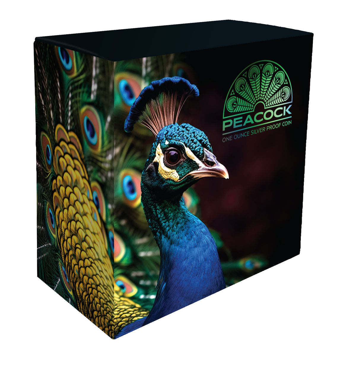 Niue 2024 $1 Peacock 1oz .999 Gold-plated Silver Proof Coin