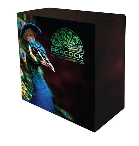 Niue 2024 $1 Peacock 1oz .999 Gold-plated Silver Proof Coin