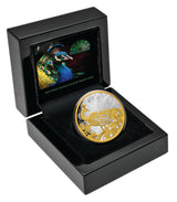 Niue 2024 $1 Peacock 1oz .999 Gold-plated Silver Proof Coin