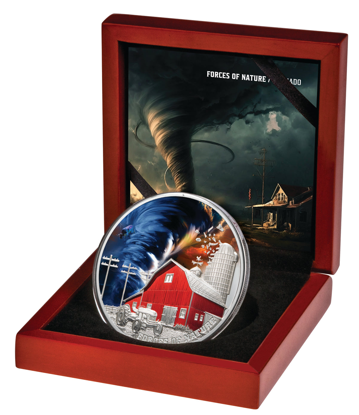 Niue 2024 $5 TORNADO - Forces of Nature 2 oz .999 Silver Proof Coin