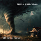 Niue 2024 $5 TORNADO - Forces of Nature 2 oz .999 Silver Proof Coin