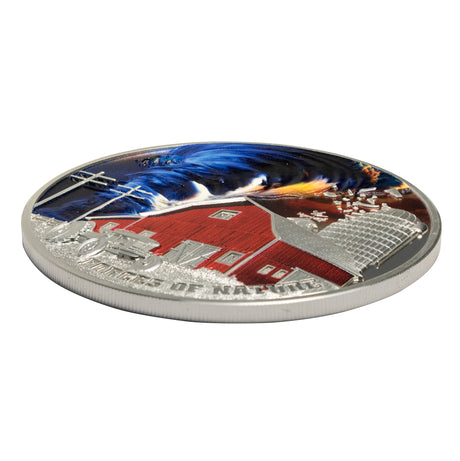 Niue 2024 $5 TORNADO - Forces of Nature 2 oz .999 Silver Proof Coin